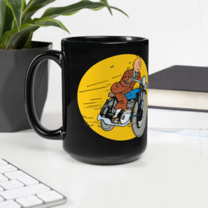 Tintin Moto Glossy Mug Main Product Picture
