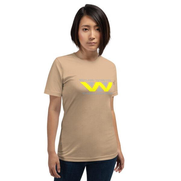 Weyland Yutani T Shirt Main Product Image Tan Action Woman