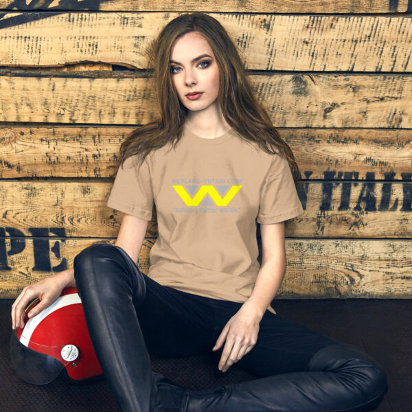 Weyland Yutani T Shirt Main Product Image Tan Action Woman