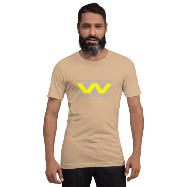 Weyland Yutani T Shirt Main Product Image Tan Action Man