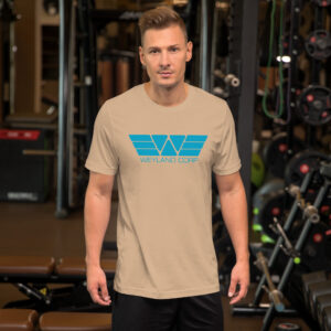 Weyland Corp T Shirt Product Image Action Man Tan
