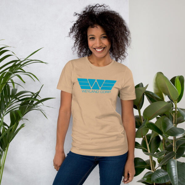 Weyland Corp T Shirt Product Image Action Woman Tan