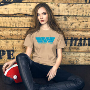 Weyland Corp T Shirt Product Image Action Woman Tan