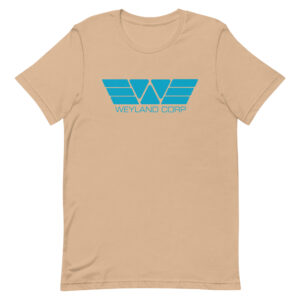 Weyland Corp T Shirt Product Main Image Tan