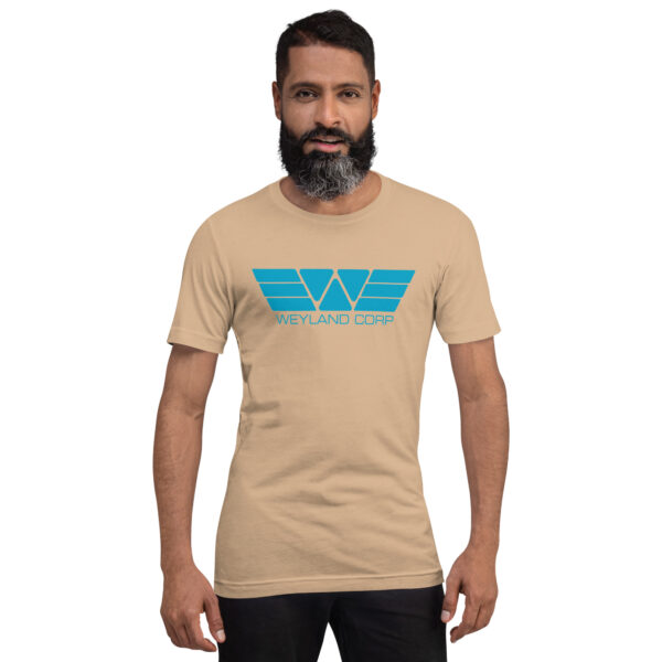 Weyland Corp T Shirt Product Image Action Man Tan