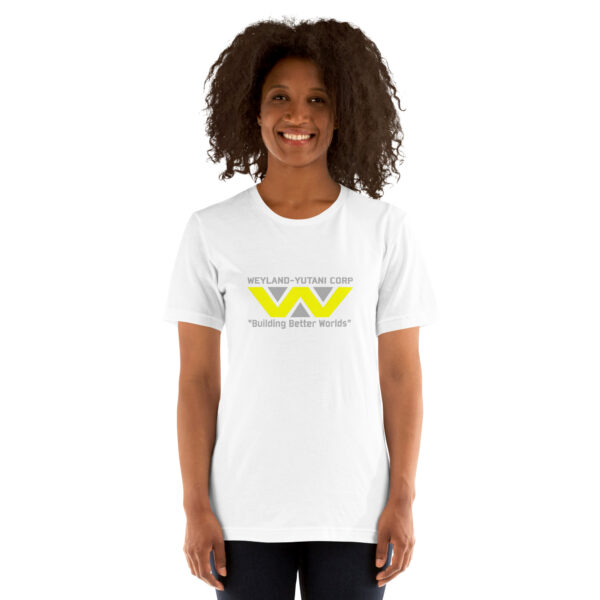 Weyland Yutani T Shirt Main Product Image White Action Woman