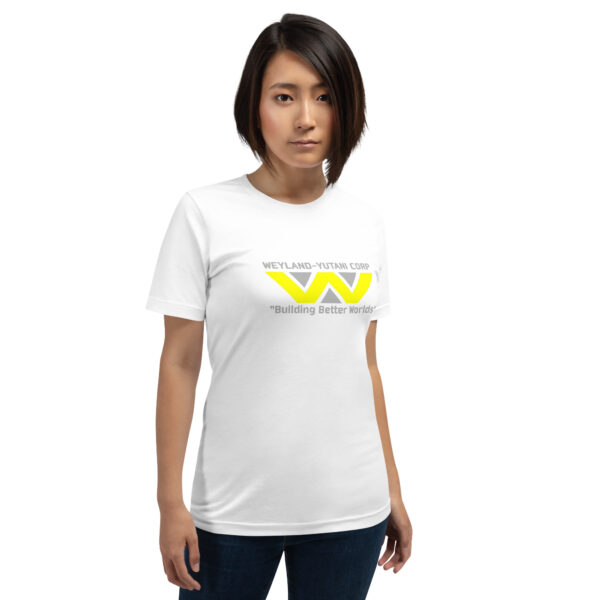 Weyland Yutani T Shirt Main Product Image White Action Woman