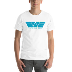 Weyland Corp T Shirt Product Image Action Man White