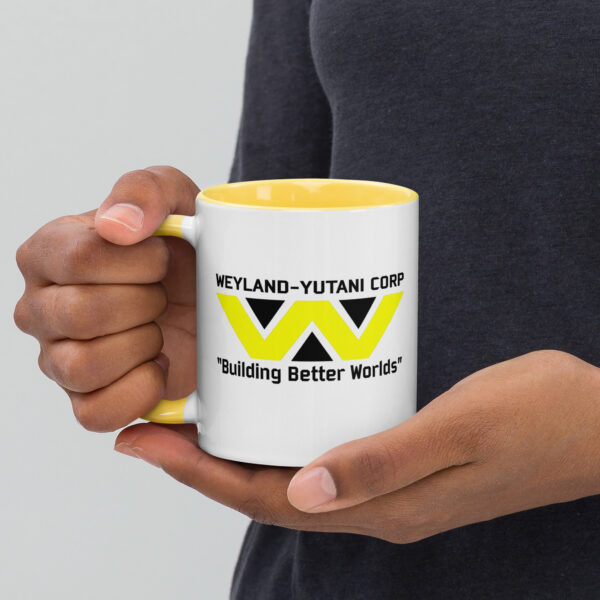 Weyland Yutani Multi Mug Product Yellow Pic Right Action