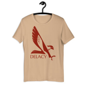 Faulcon Delacey Corp T Shirt Product Image Hanger Tan